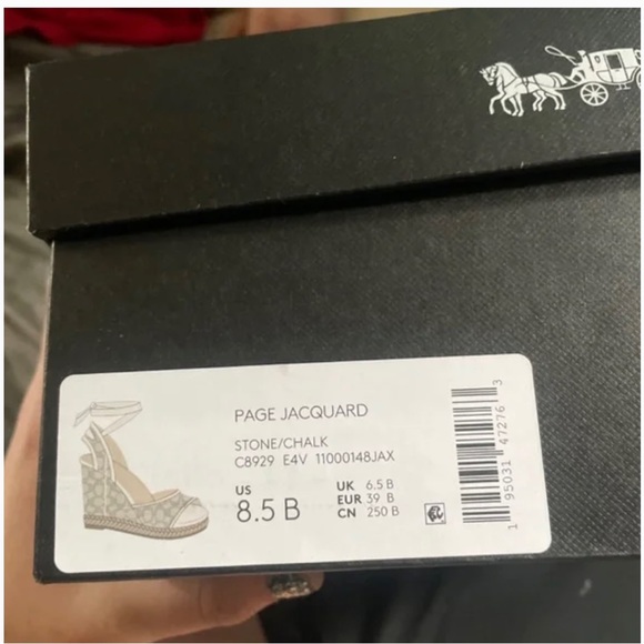 Coach shoes brand new never been worn, tie up around leg. Beautiful - Picture 2 of 3